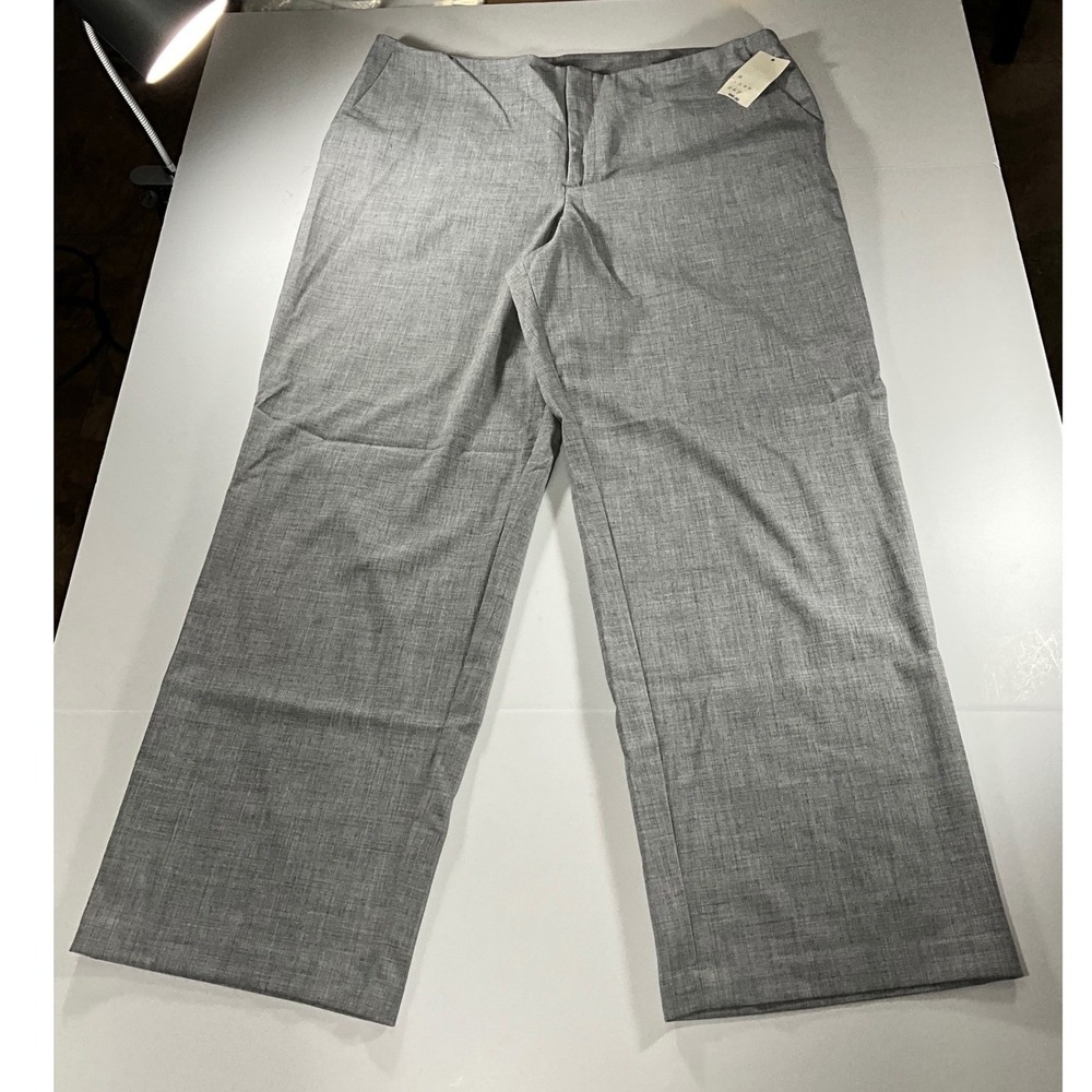 A New Day Womens Grey Wide Leg Dress Pants Trousers Size 16 NWT High Rise